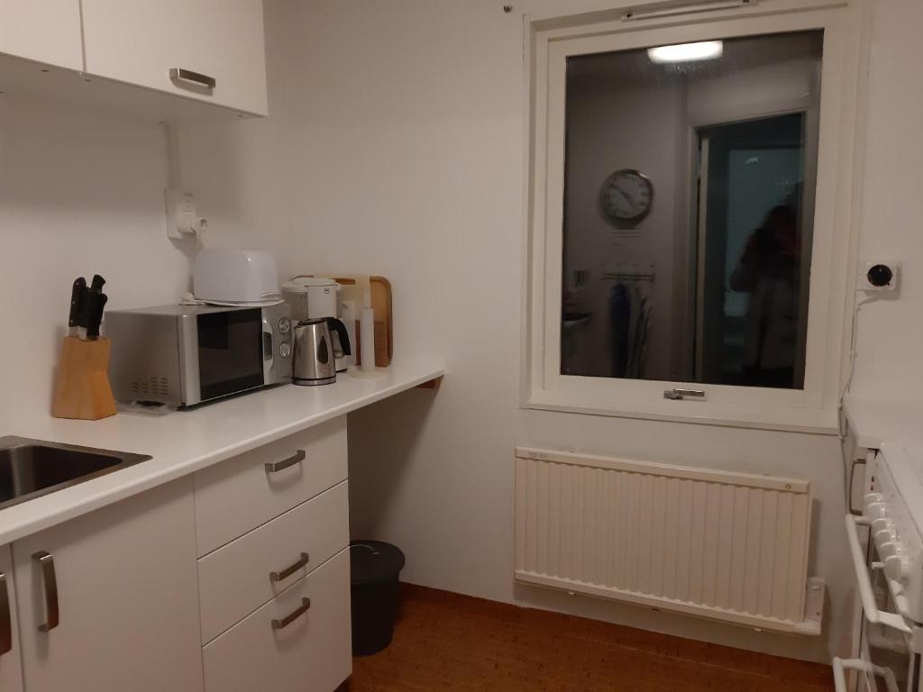 Kuchyň nebo kuchyňský kout v ubytování BnB Just To Be