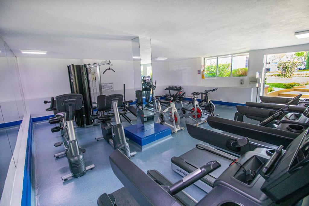 Fitness centrum a/nebo fitness zařízení v ubytování Hotel Campestre las Camelias