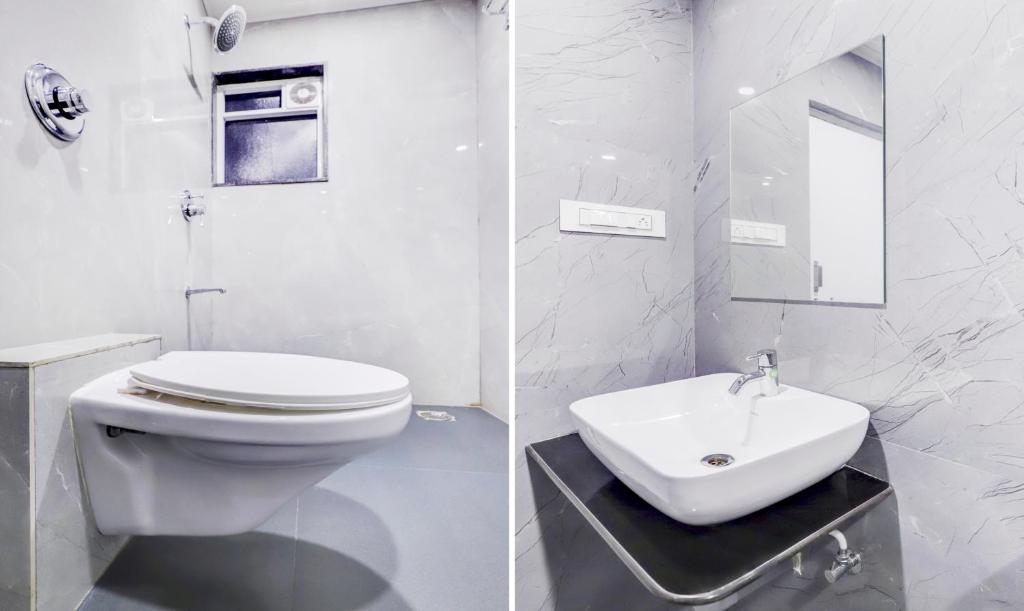 Koupelna v ubytování Treebo Finesta Suites, Nagpur Airport