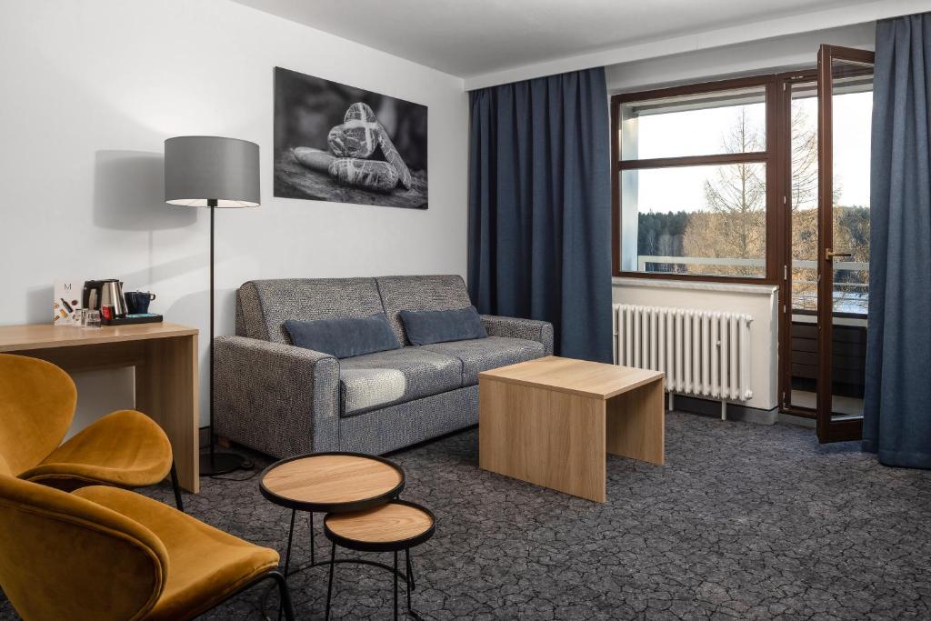 Posezení v ubytování OREA Resort Devět Skal Vysočina