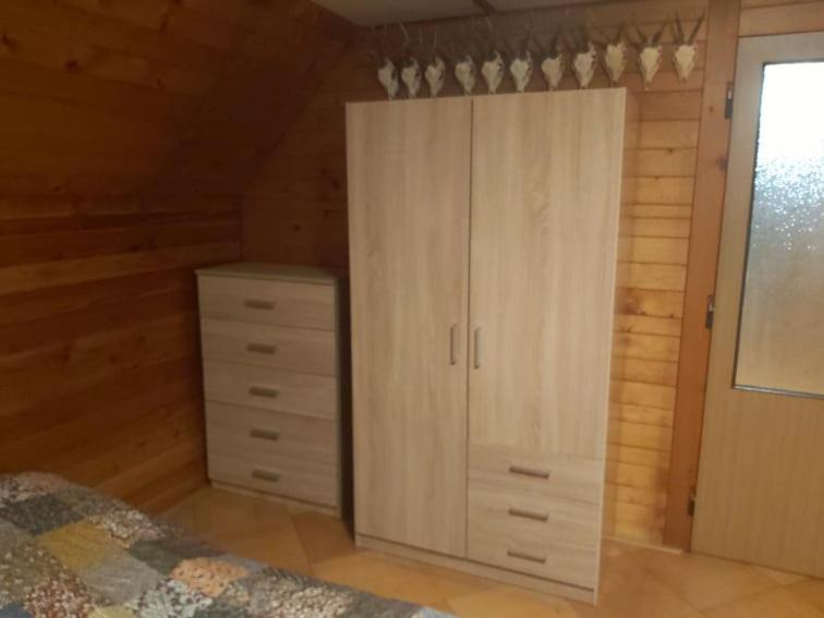 Postel nebo postele na pokoji v ubytování Jirkova chata