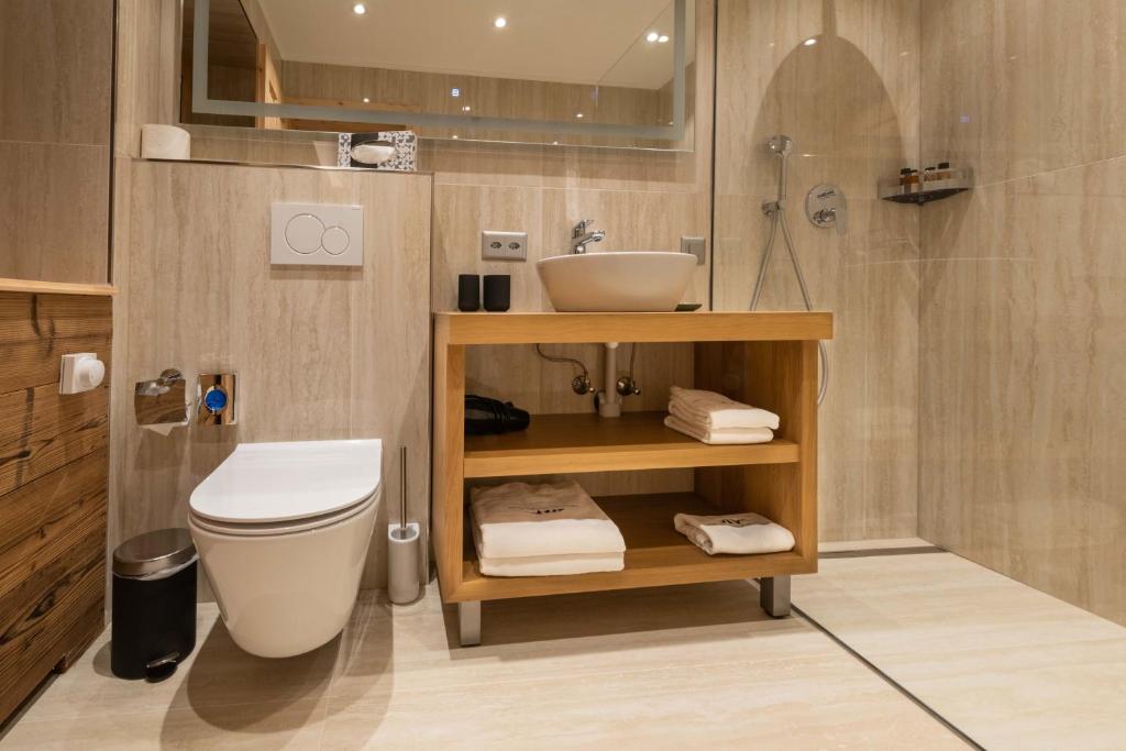 Kúpeľňa v ubytovaní Hotel Grischuna