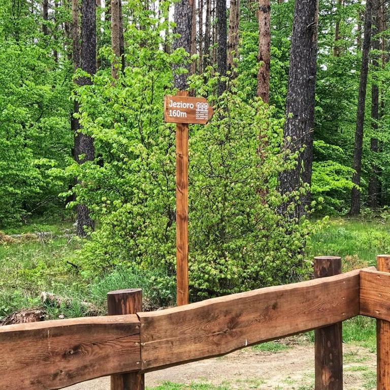 Zahrada ubytování Domek z basenem nad jeziorem Gwiazdy, Ostoja Bukowo, Kaszuby