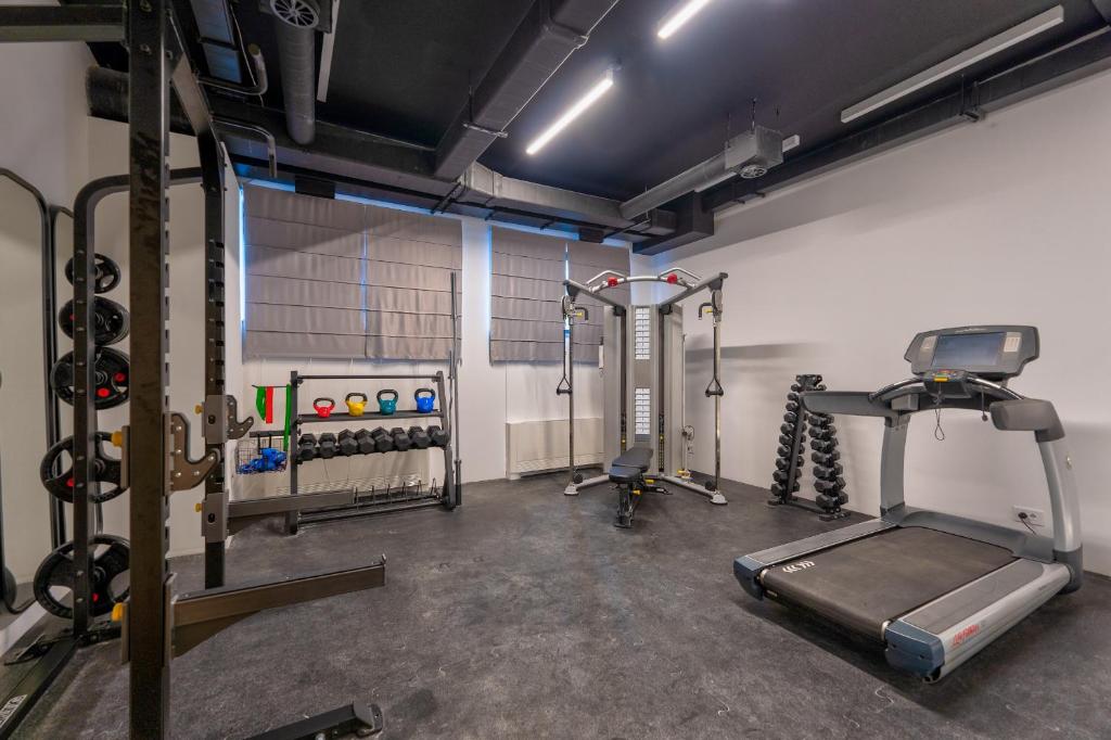 Fitness centrum a/nebo fitness zařízení v ubytování Konak Apartmani & SPA