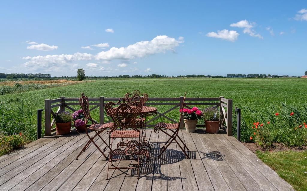 Zahrada ubytování B&B De Hemelse Polder