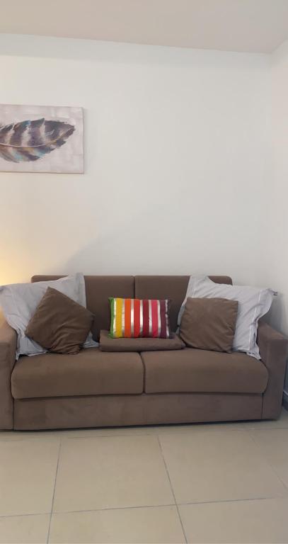 Posezení v ubytování Chez Hugo, bel appartement très bien situé pour visiter la Martinique en journée et dormir la nuit