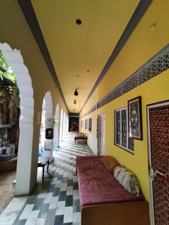 Postel nebo postele na pokoji v ubytování Hide-In Pushkar