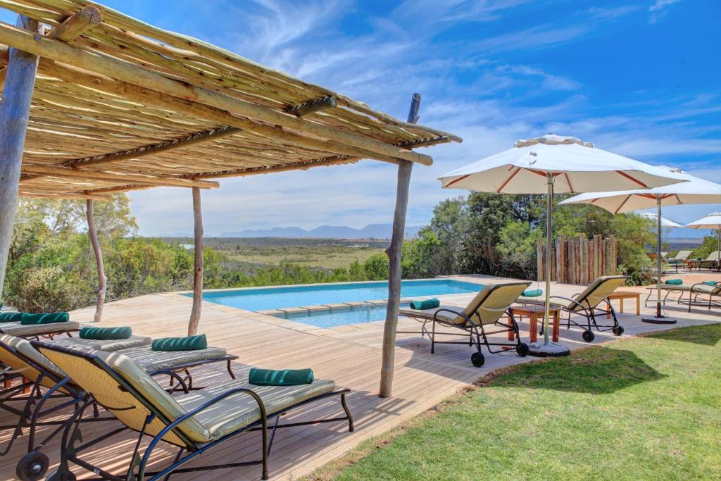 Bazén v ubytování Garden Route Game Lodge nebo v jeho okolí