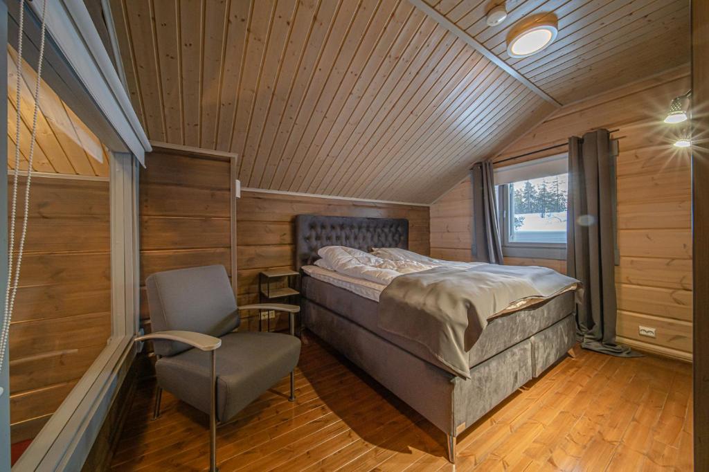 Кровать или кровати в номере Levillas Kinnastie 35 Villas