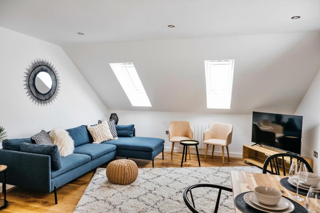 Posezení v ubytování Finest Retreats - Tolcarne Stay - Luxury Newquay Apartment