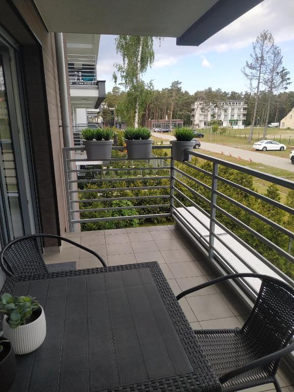 Balkón alebo terasa v ubytovaní Apartament Luxury