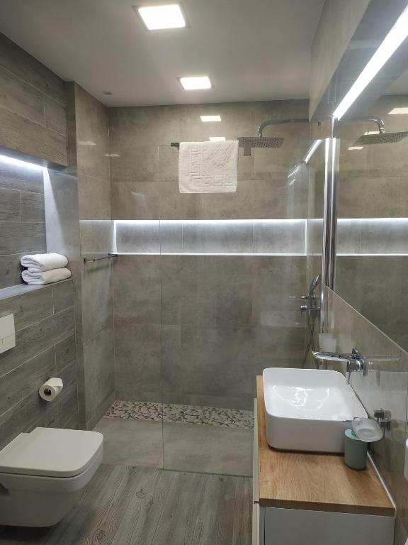 Kúpeľňa v ubytovaní Apartament Luxury