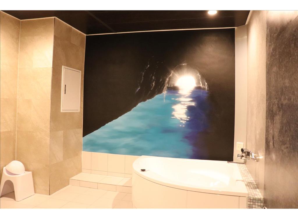 Koupelna v ubytování HOTEL xcell