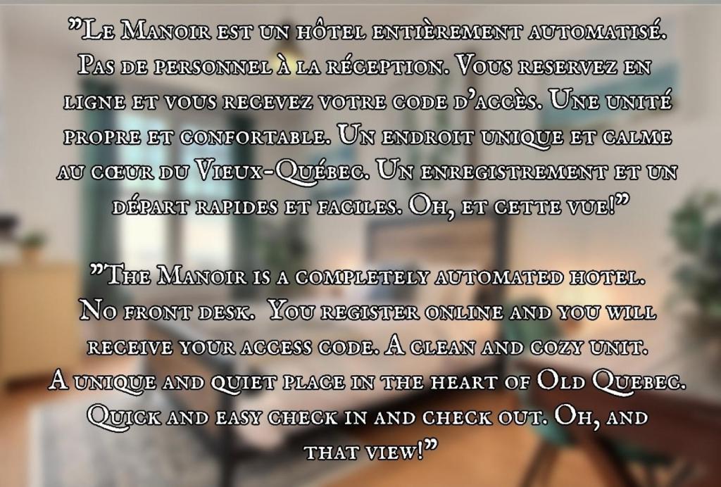 North House - Hôtel Automatisé Manoir des Remparts - Resim 10