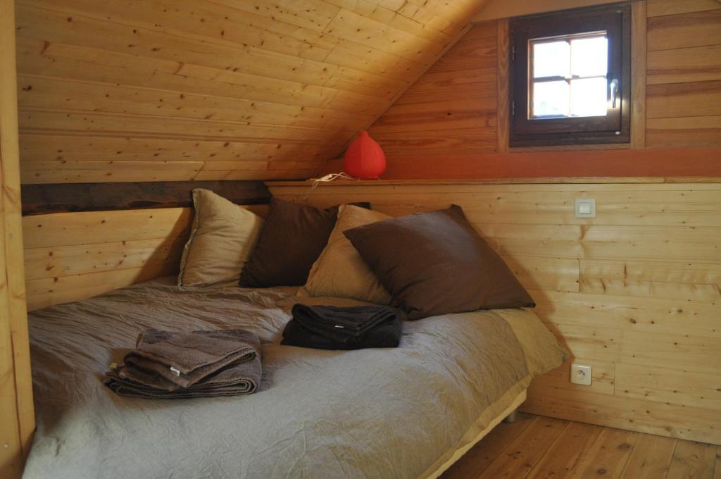 Postel nebo postele na pokoji v ubytování Eco Gite La Grange