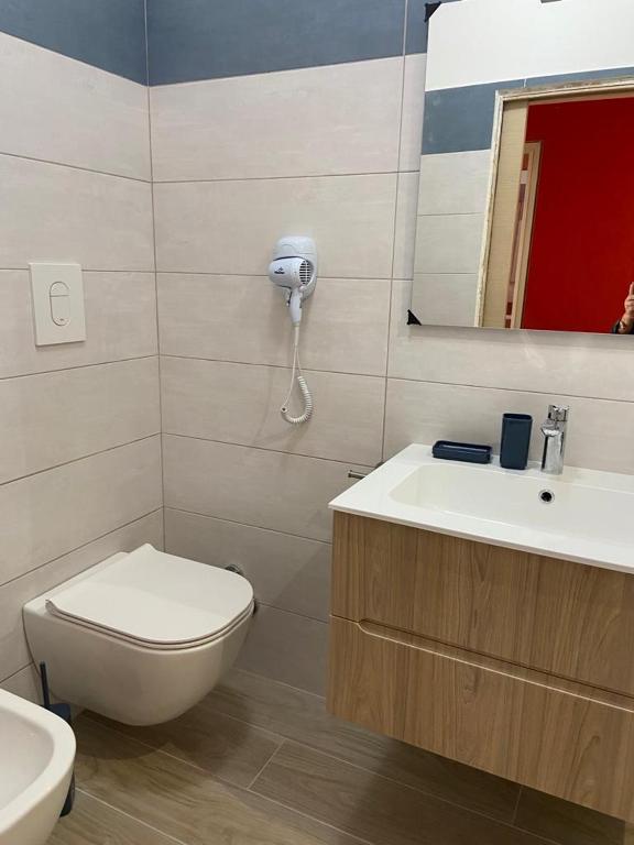 Koupelna v ubytování B&B Casa Biscotti