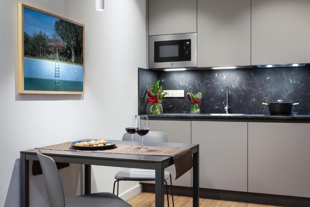 Dapur atau dapur kecil di CO99 Art Building Residence