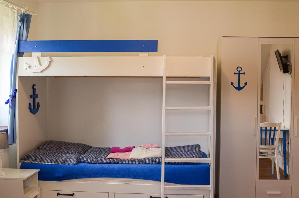 Postel nebo postele na pokoji v ubytování Penzion Domanín