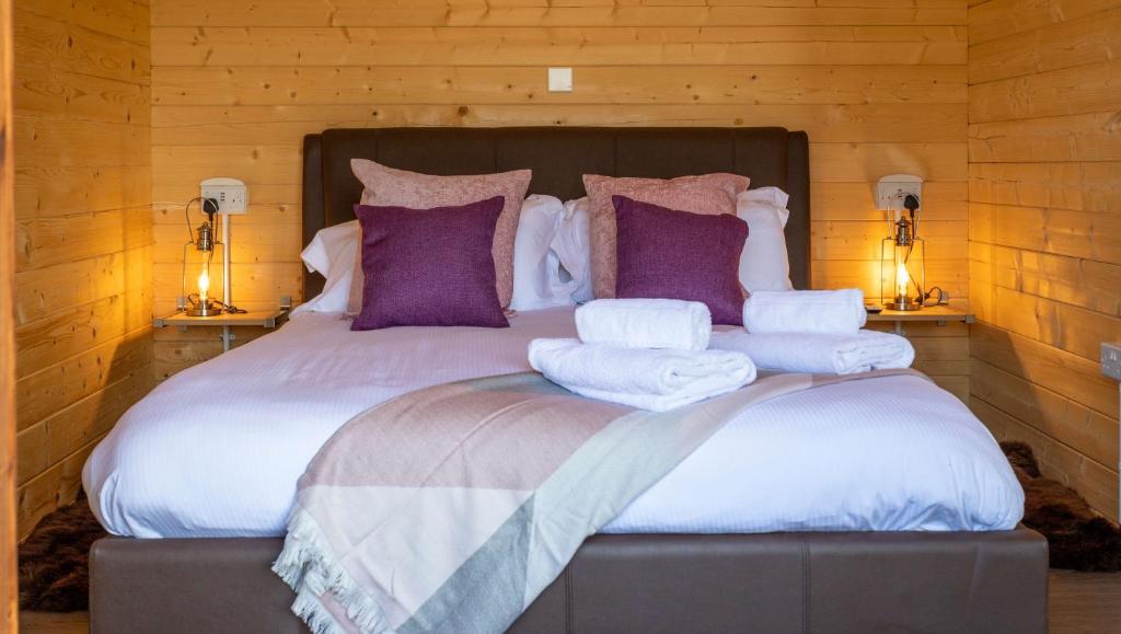 Postel nebo postele na pokoji v ubytování Brynteg Glamping