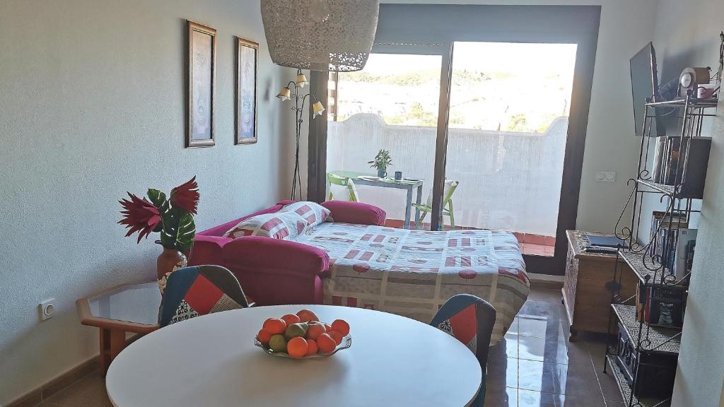 Postel nebo postele na pokoji v ubytování Sol y Alma Mediterranean Apartment
