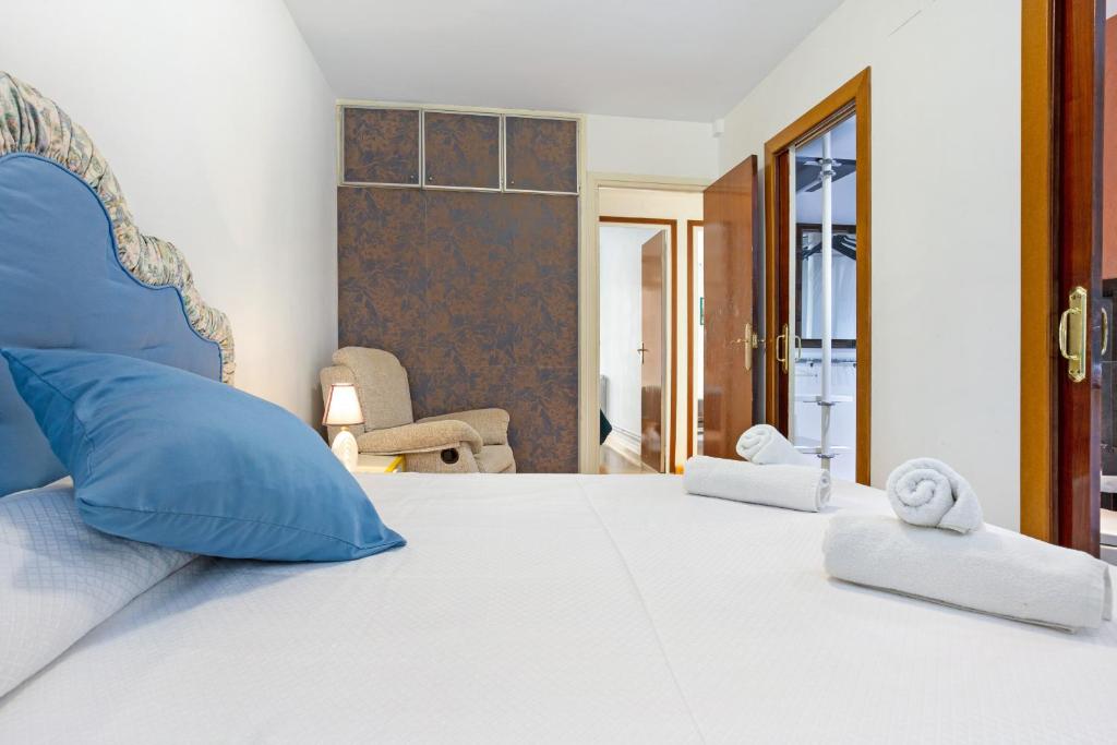 Posteľ alebo postele v izbe v ubytovaní Apartment SPal - Blanes