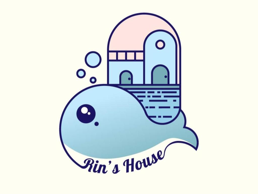 a vector illustration of a fish and house at Căn Hộ 3 PN Rin's House in Phan Thiet