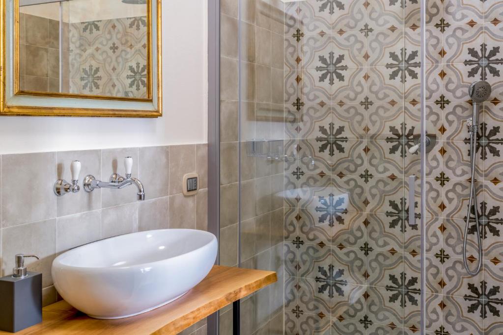 Koupelna v ubytování Ca' Maggiolina B&B