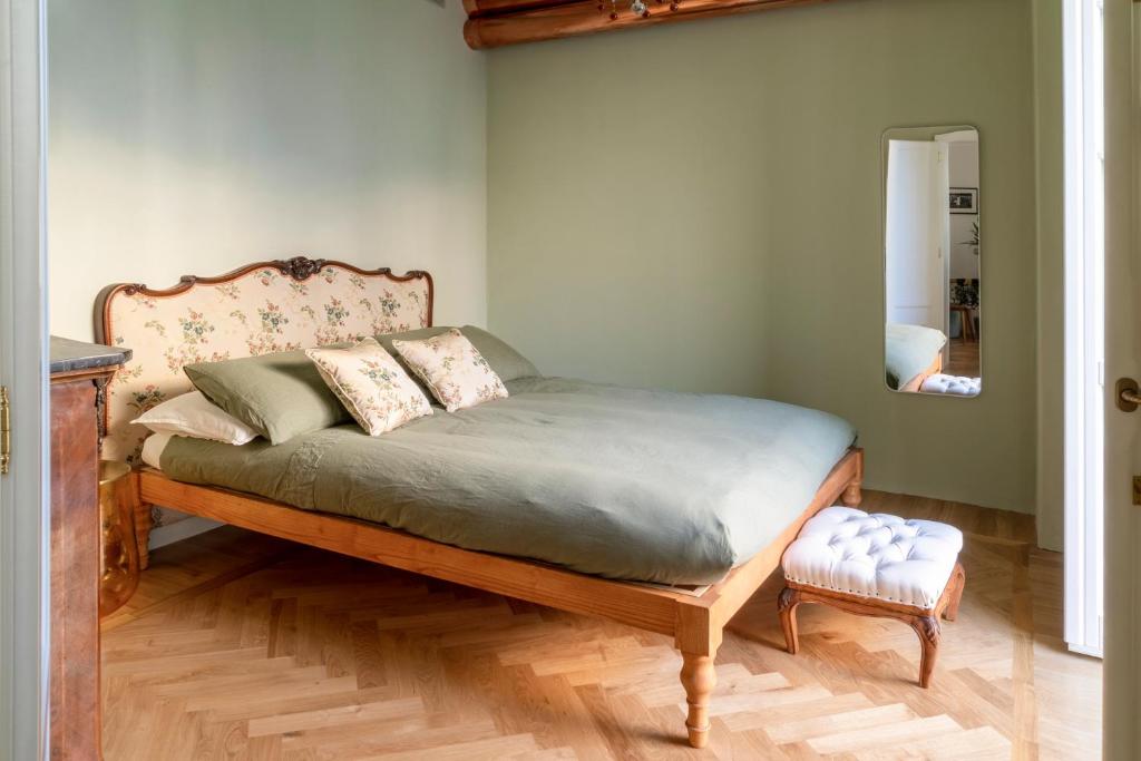 Postel nebo postele na pokoji v ubytování Ca' Maggiolina B&B