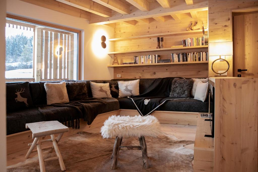 Χώρος καθιστικού στο Chalet del Capriolo