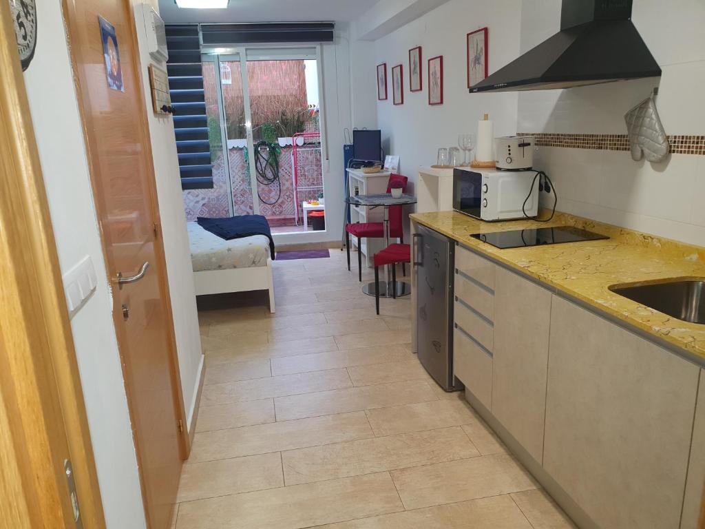 Kuchyňa alebo kuchynka v ubytovaní Apartamentos Naranja y Limòn