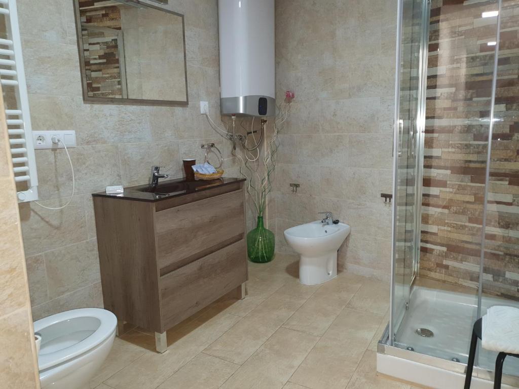 Kúpeľňa v ubytovaní Apartamentos Naranja y Limòn