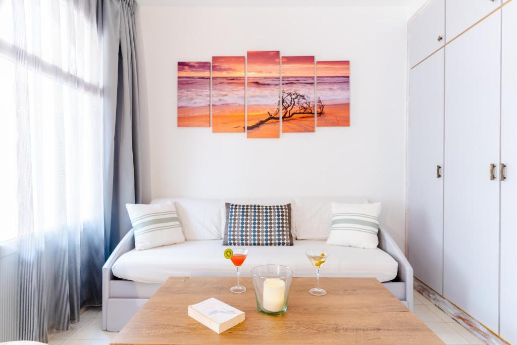 Postel nebo postele na pokoji v ubytování Apartamentos Royal Life
