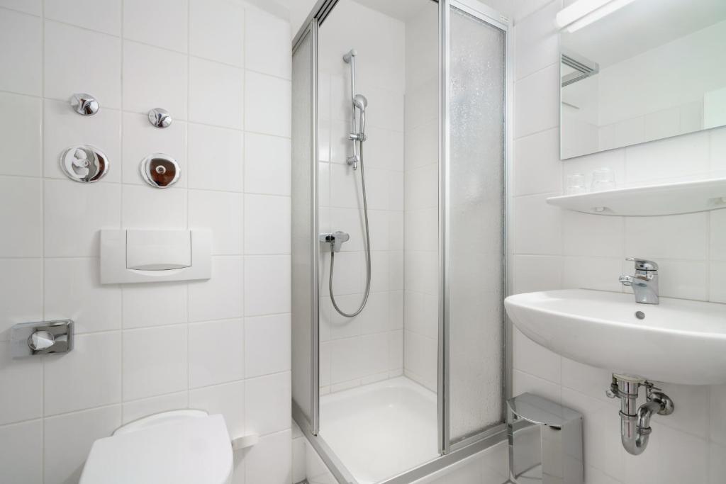 Koupelna v ubytování Hotel Hagemann Hamburg Hafen
