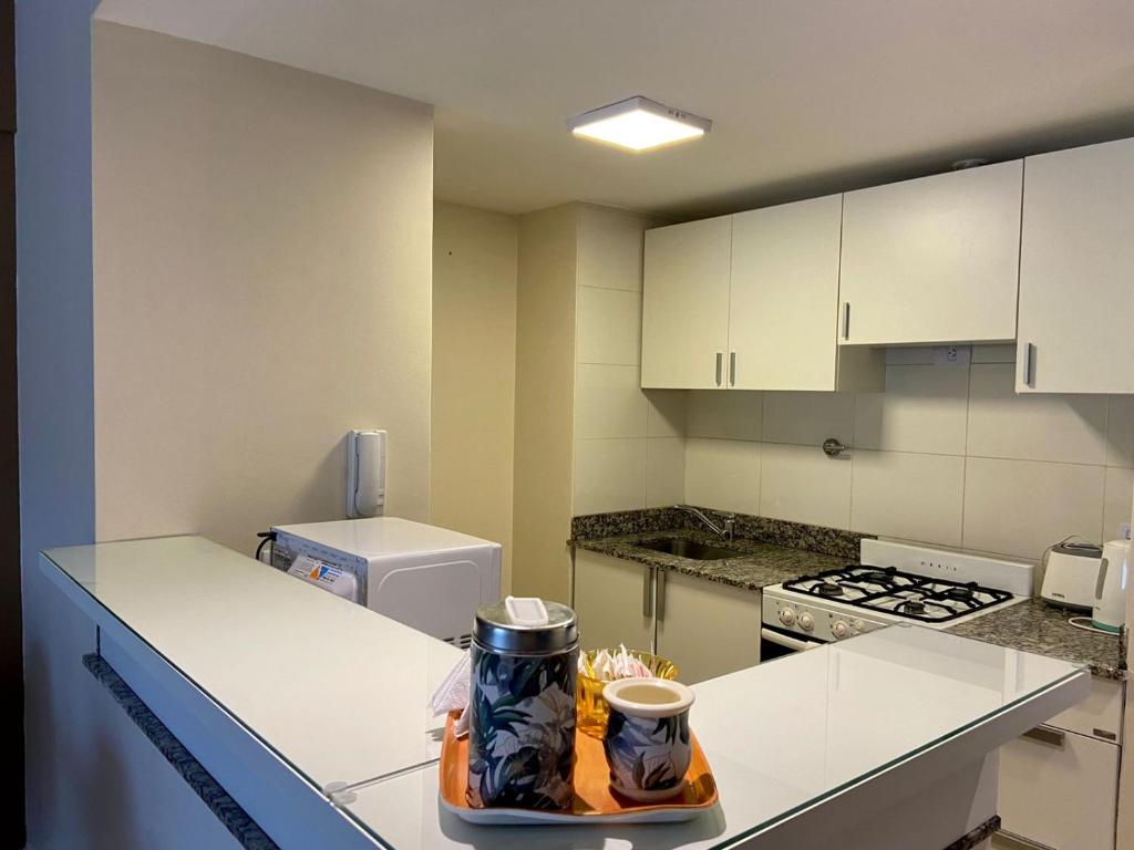 Kuchyň nebo kuchyňský kout v ubytování 9 de Julio Park Suites