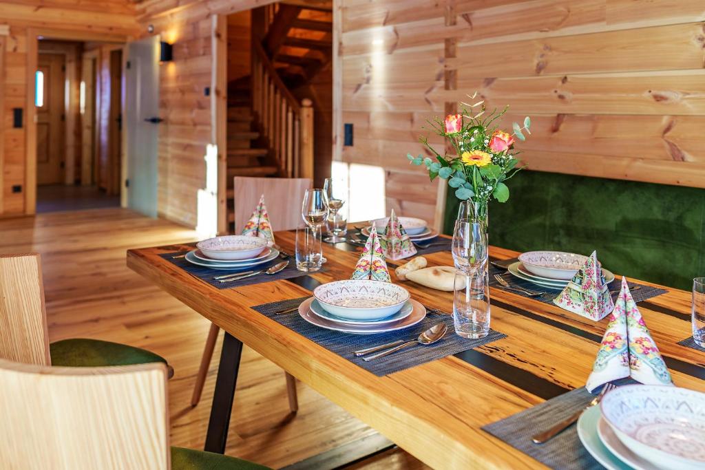 Posezení v ubytování Köck-Chalet
