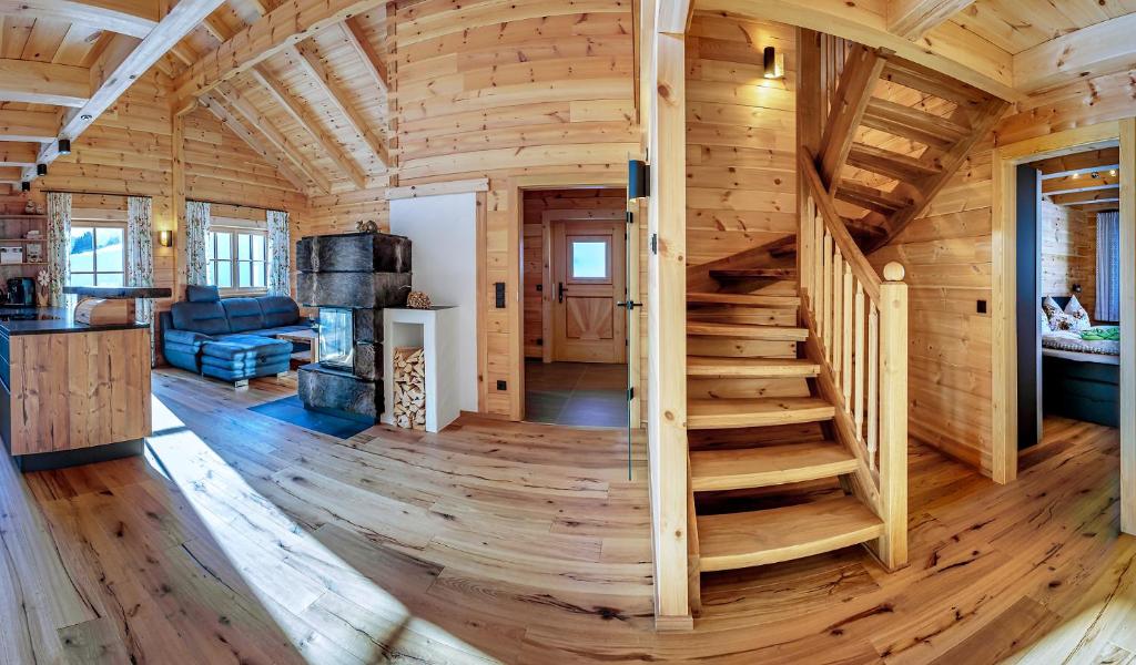 Kuchyň nebo kuchyňský kout v ubytování Köck-Chalet