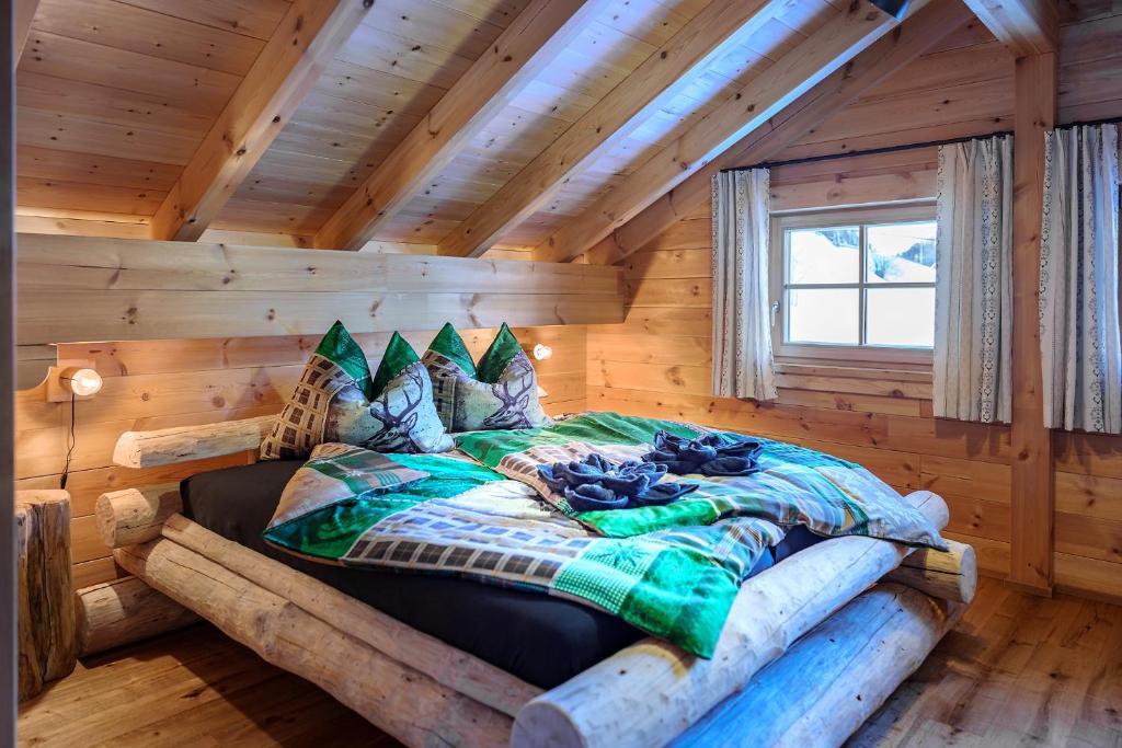Postel nebo postele na pokoji v ubytování Köck-Chalet