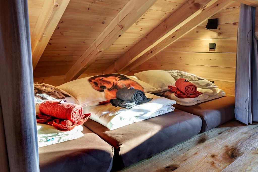 Posezení v ubytování Köck-Chalet