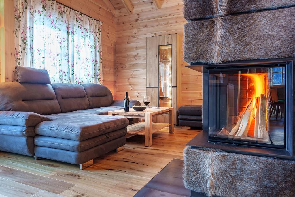 Posezení v ubytování Köck-Chalet