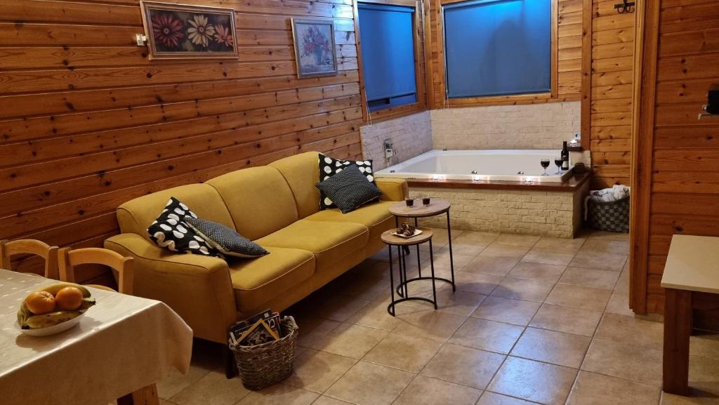 Posezení v ubytování Mazal shell Zimmer