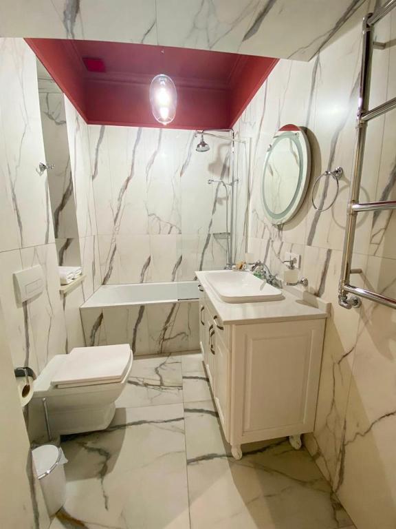 Koupelna v ubytování Grand de Luxe Residence Lviv