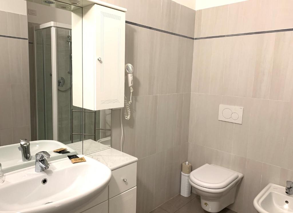 Koupelna v ubytování Camere e case vacanza Residenza Prealba