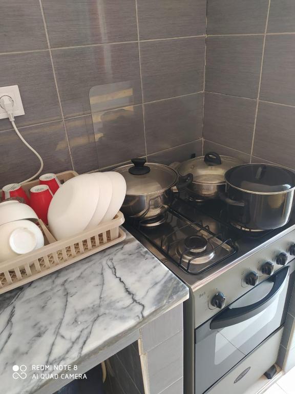 Kuchyň nebo kuchyňský kout v ubytování Guest House Maio