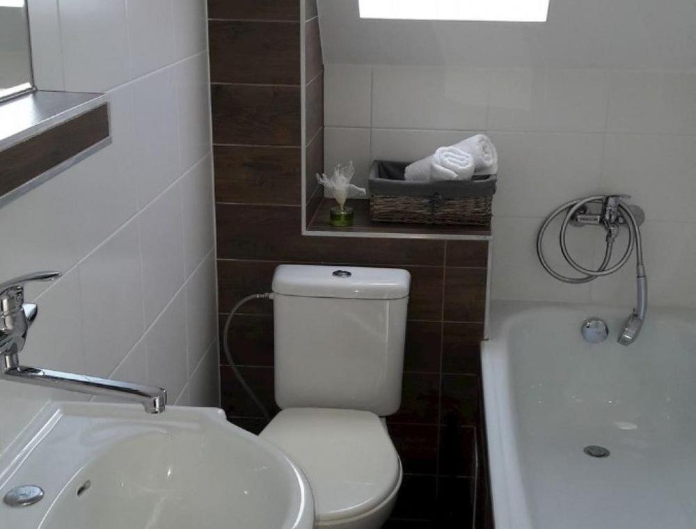 Koupelna v ubytování Villa Tatran