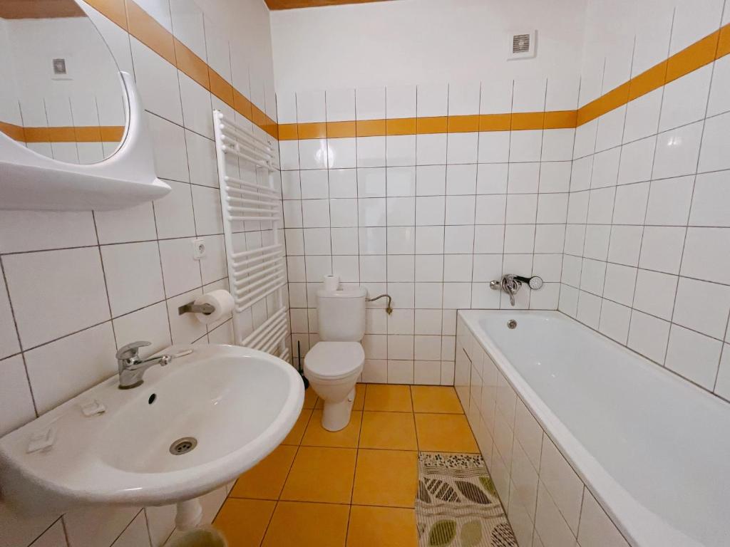 Koupelna v ubytování Alva Pension 1