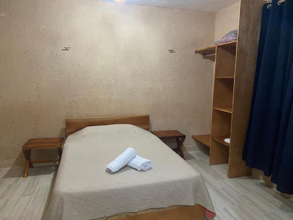 Postel nebo postele na pokoji v ubytování Loft gaviota vista jardín 15 mts de playa