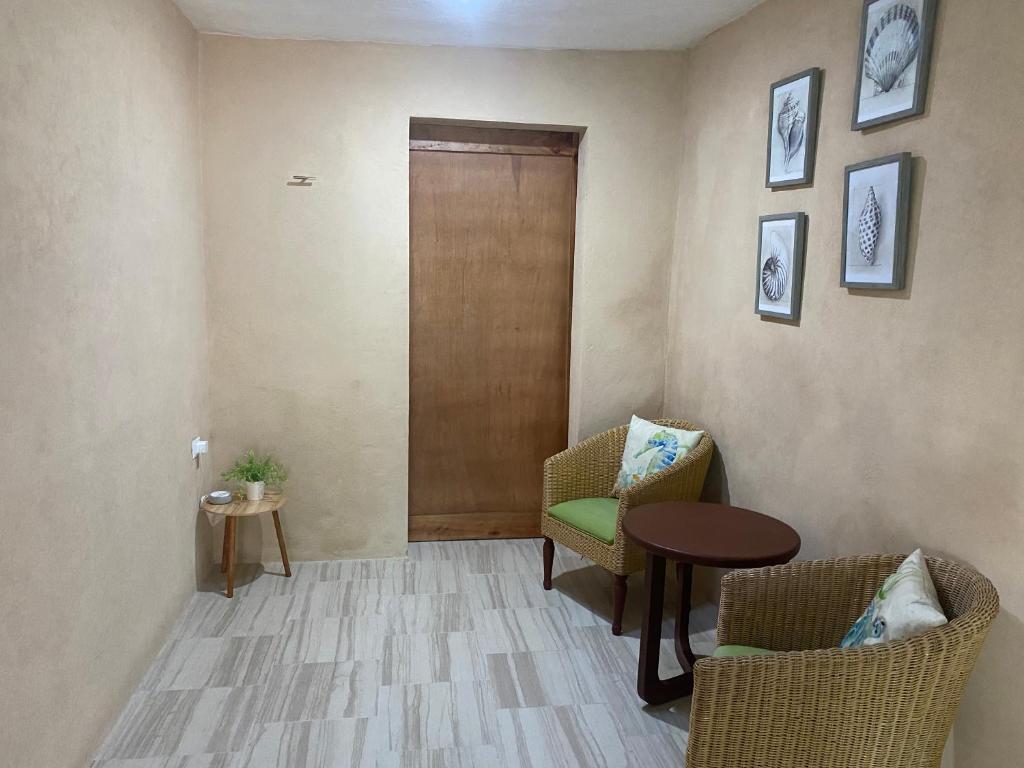 Posezení v ubytování Loft gaviota vista jardín 15 mts de playa