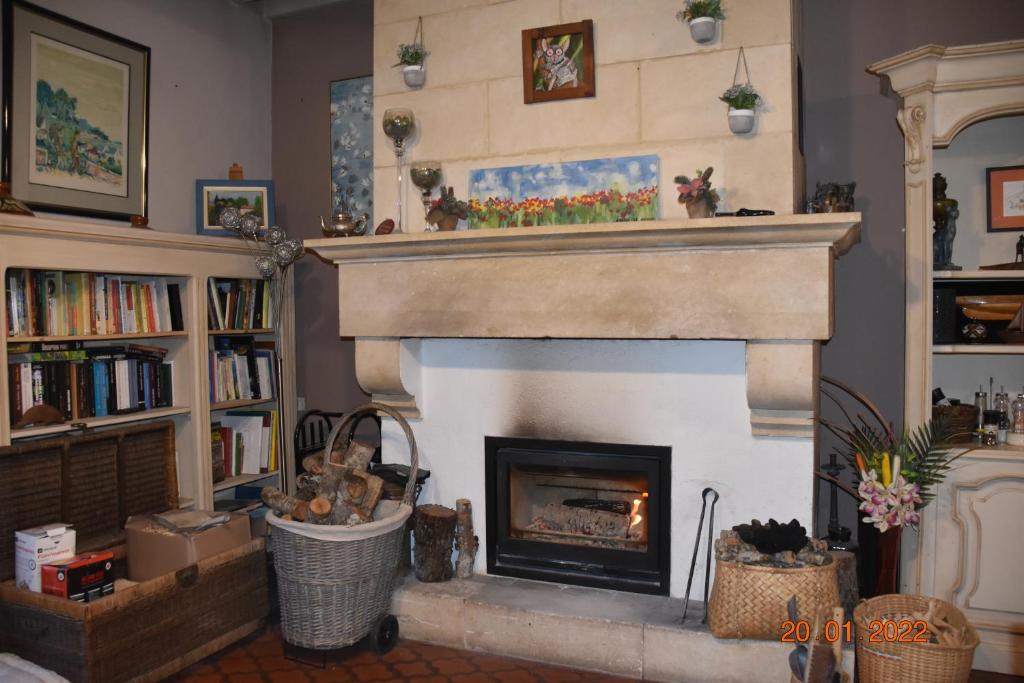 Knihovna v bed and breakfast