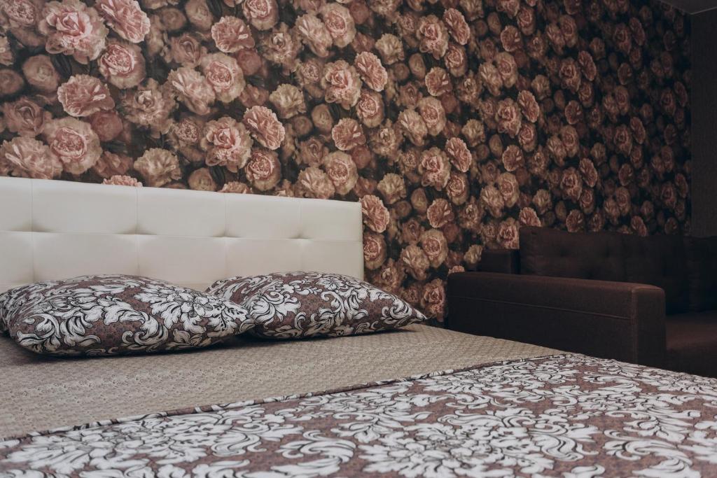 Ліжко або ліжка в номері Apart-smart 5.26 near Lavina 8 floor Kharkovskaya