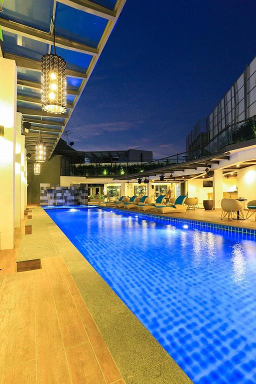 Bazén v ubytování Eco Tree Hotel, Melaka nebo v jeho okolí